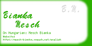 bianka mesch business card